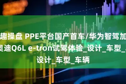 趣操盘 PPE平台国产首车/华为智驾加持 奥迪Q6L e-tron试驾体验_设计_车型_车辆